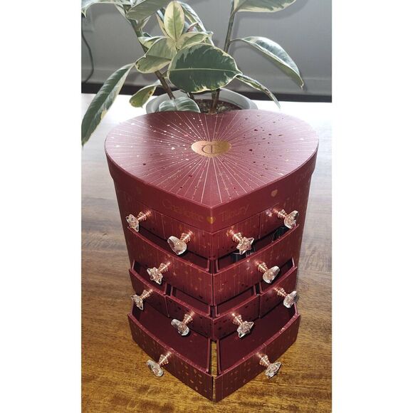 2024 EMPTY Charlotte Tilbury Heart Chest of Beauty Treasure Box - Picture 2 of 8